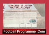 Manchester United v Everton 1996 – Football Ticket