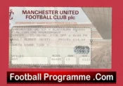 Manchester United v Blackburn Rovers 1996 – Football Ticket