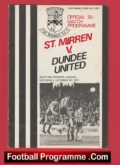 St Mirren v Dundee United 1977 – Alex Ferguson Manager