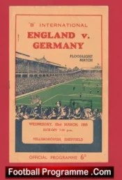England v Germany 1955 – B International + Duncan Edwards