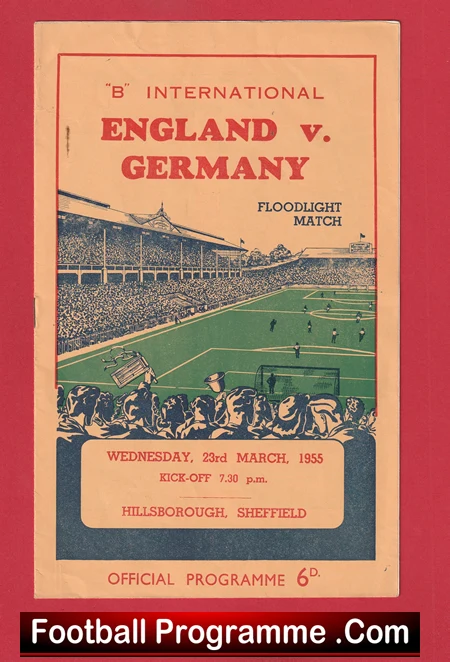 England v Germany 1955 - B International + Duncan Edwards - Image 2