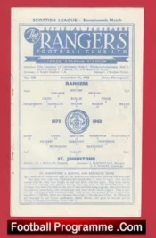Glasgow Rangers v St Johnstone 1963 – Fergie Hat-Trick Alex Ferguson