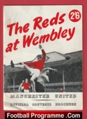 Manchester United The Reds At Wembley Souvenir Brochure 1963
