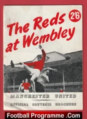 Manchester United The Reds At Wembley Souvenir Brochure 1963