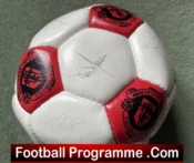 Manchester United Multi Signed Football Ball 1990s Ferguson Robson Plus