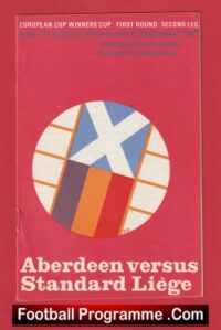 Aberdeen v Standard Liege 1967 – European Cup Winners Cup