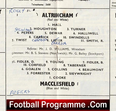 Altrincham v Macclesfield 1967 - Floodlit Cup Final - Image 3