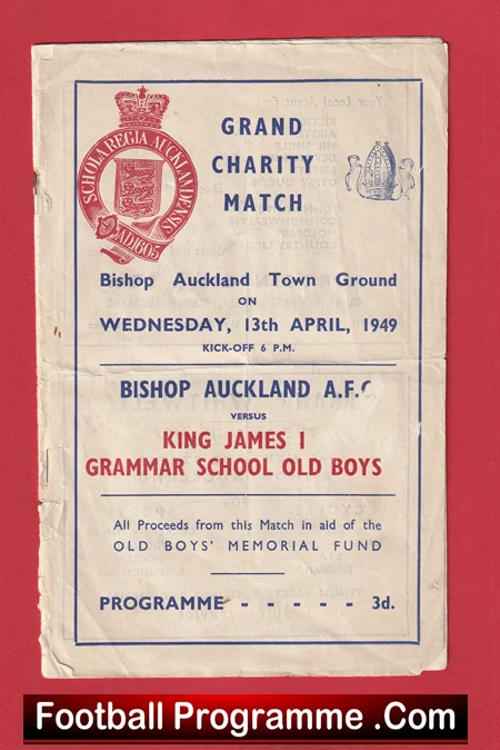 Bishop Auckland v King James Grammar School Old Boys 1949 - Image 2