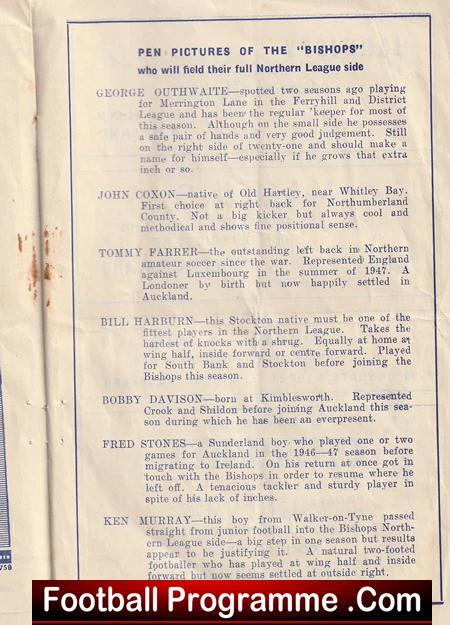 Bishop Auckland v King James Grammar School Old Boys 1949 - Image 4
