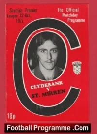 Clydebank v St Mirren 1977 – Alex Ferguson Manager