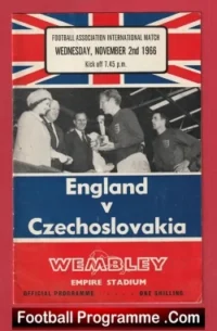 England v Czechoslovakia 1966 – Czech Football Team
