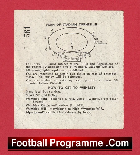 England v Mexico 1966 - Ticket World Cup Genuine - Image 3