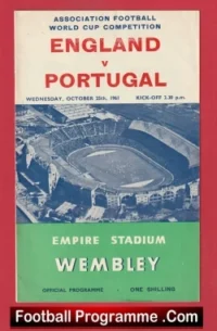 England v Portugal 1961 + Bobby Charlton + Eusebio