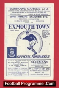Exmouth Town v Exmouth Amateurs 1964