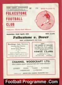 Folkestone v Dover 1972 – Kent Cup Final