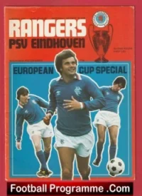 Glasgow Rangers v PSV Eindhoven 1978 – European Cup ECWC