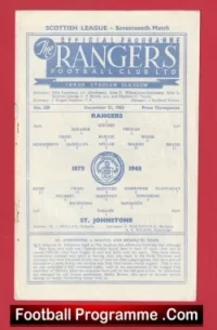 Glasgow Rangers v St Johnstone 1963 – Fergie Hat-Trick Alex Ferguson