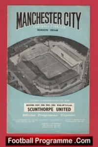 Manchester City v Scunthorpe United 1963 – Boxing Day