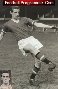 Manchester United Dennis Viollet Signed Autograph Picture 1950s