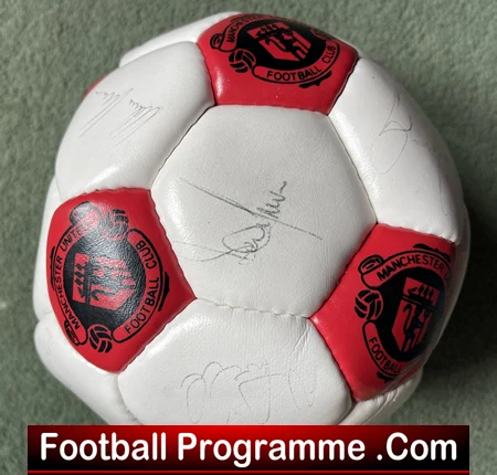 Manchester United Multi Signed Football Ball 1990s Ferguson Robson Plus - Image 3