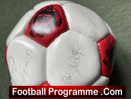 Manchester United Multi Signed Football Ball 1990s Ferguson Robson Plus - Image 7