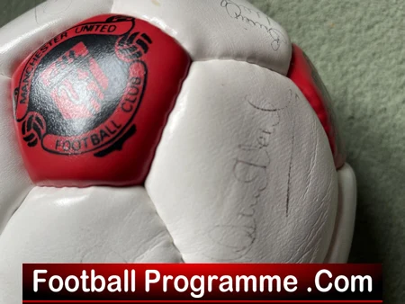 Manchester United Multi Signed Football Ball 1990s Ferguson Robson Plus - Image 8