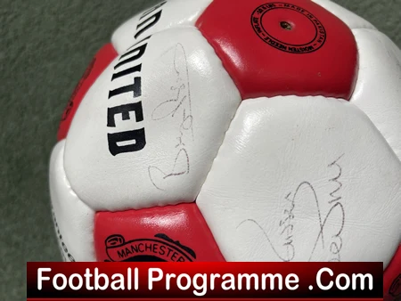 Manchester United Multi Signed Football Ball 1990s Ferguson Robson Plus - Image 11