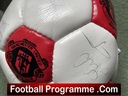 Manchester United Multi Signed Football Ball 1990s Ferguson Robson Plus - Image 13
