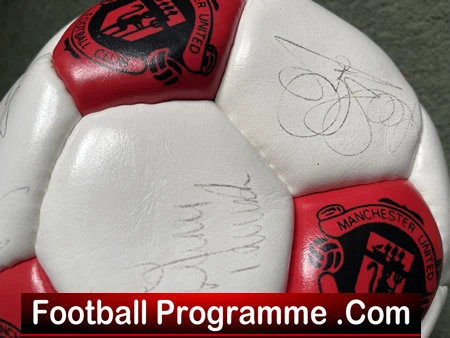 Manchester United Multi Signed Football Ball 1990s Ferguson Robson Plus - Image 14
