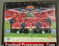 Manchester United Multi Signed Massive Team Poster Man Utd 1993 1994