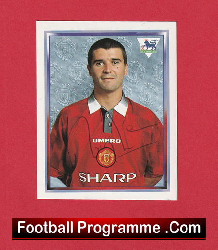Manchester United Roy Keane Autographed Signed Football Sticker Man Utd - Image 2