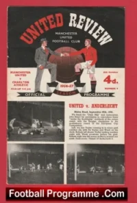 Manchester United v Charlton Athletic 1956 – Bobby Charlton First Debut Game