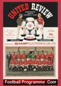 Manchester United v Manchester City 1986 Youth Cup Final 1st Leg