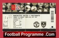 Manchester United v Portsmouth 2008 – Community Shield Match Ticket