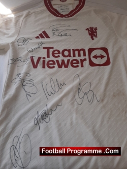 Manchester United Womens Multi Signed Football Shirt Man Utd 2023 - 2024 - football memorabilia