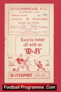 Stourbridge v Evesham United 1958