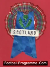 Scotland Football Team Old Football Rosette 1960’s