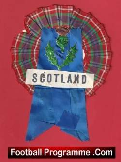 Scotland Football Team Old Football Rosette 1960's