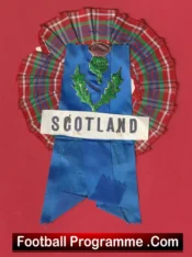 Scotland Football Team Old Football Rosette 1960’s