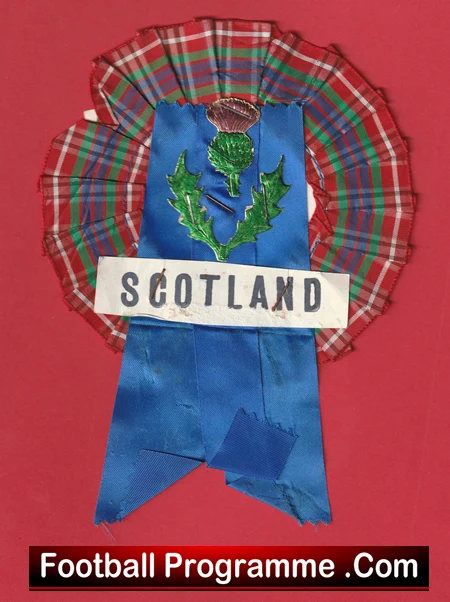 Scotland Football Team Old Football Rosette 1960's - Image 2