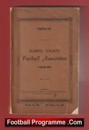 Surrey County Football Association Official Handbook 1929 – 1930