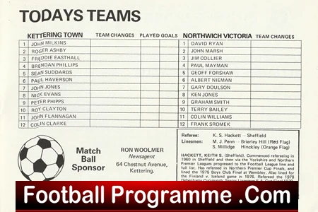 Kettering Town v Northwich Victoria 1980 - Semi Final - Image 3