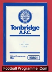 Tonbridge AFC v Fareham 1980