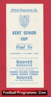 Ashford Town v Margate 1963 – Kent Senior Cup Final
