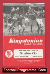 Kingstonian v St Albans City 1980