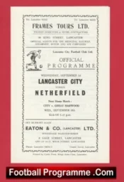 Lancaster City v Netherfield 1960s