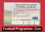 Manchester United v Sunderland 1996 – Football Ticket