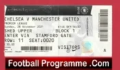 Chelsea v Manchester United 2021 – Football Ticket