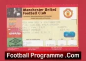 Manchester United v Southampton 1997 – Match Ticket