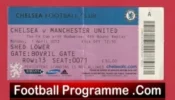 Chelsea v Manchester United 2013 – Football Ticket